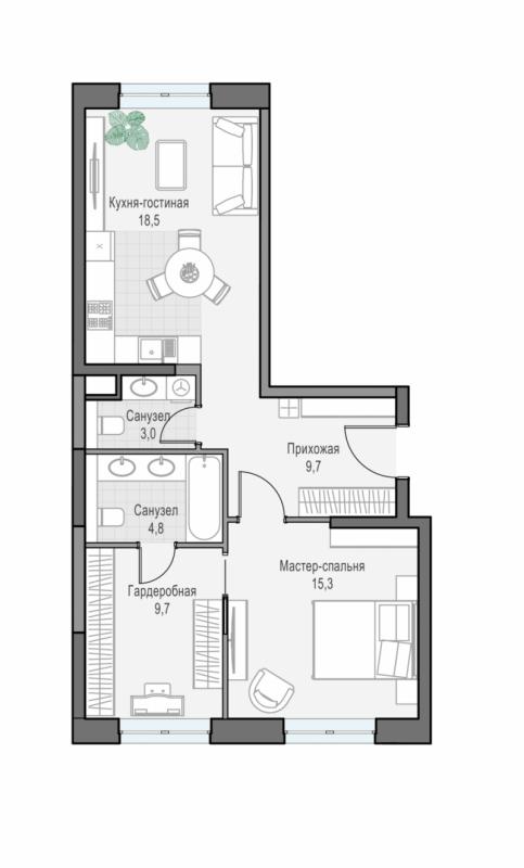 продам 2 к. квартиру в России в г Москве,  . ул. Академика Королёва, 21 цена 27 940 000 руб., фото №5