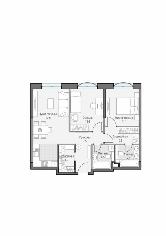 продам 2 к. квартиру в России в г Москве,  . ул. Академика Королёва, 21 цена 31 690 000 руб., фото №1