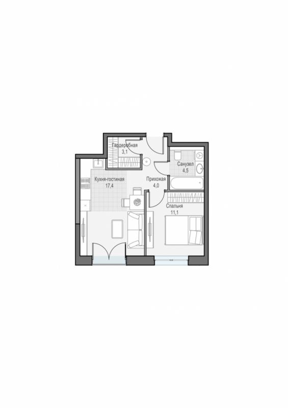 продам 1 к. квартиру в России в г Москве,  . ул. Академика Королёва, 21 цена 18 150 000 руб., фото №2