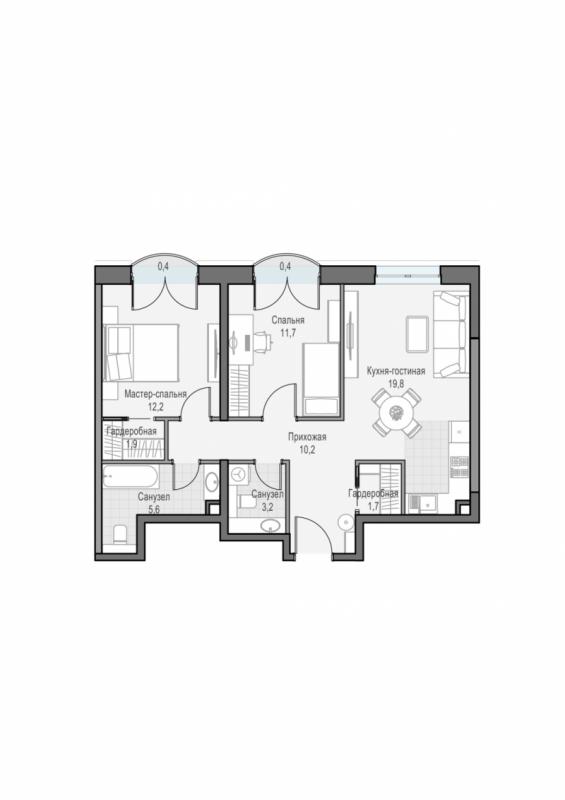 продам 2 к. квартиру в России в г Москве,  . ул. Академика Королёва, 21 цена 31 440 000 руб., фото №1