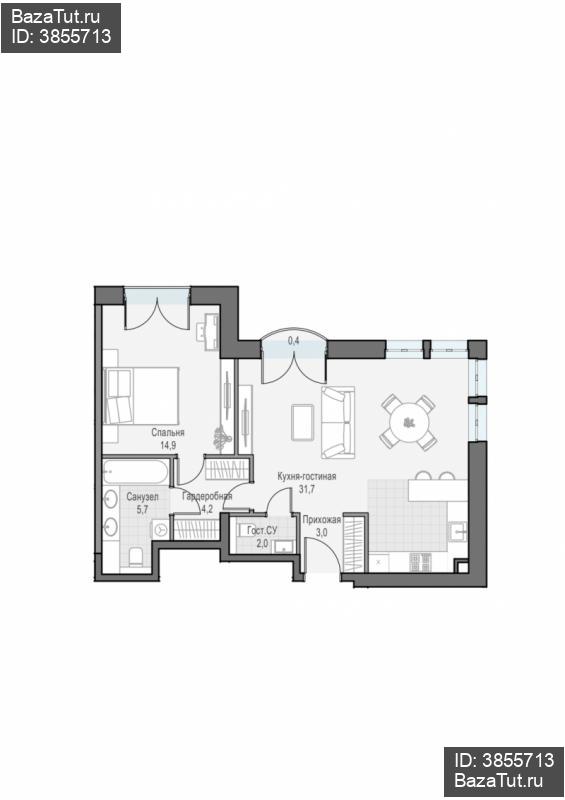 продам 2 к. квартиру в России в г Москве,  . ул. Академика Королёва, 21 цена 30 450 000 руб., фото №1