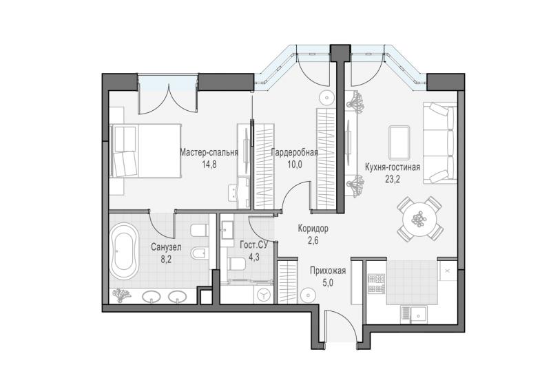 продам 2 к. квартиру в России в г Москве,  . ул. Академика Королёва, 21 цена 29 180 000 руб., фото №2
