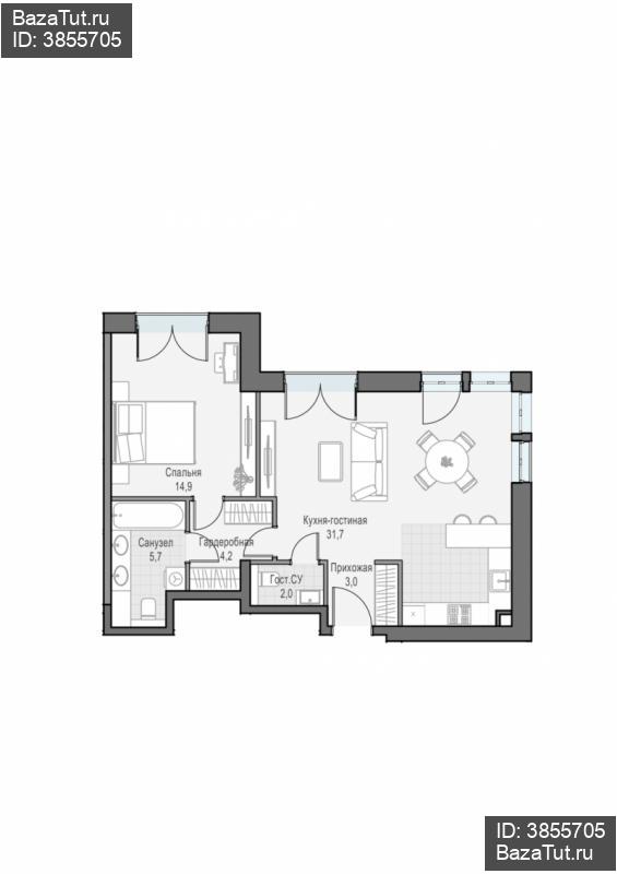 продам 2 к. квартиру в России в г Москве,  . ул. Академика Королёва, 21 цена 31 000 000 руб., фото №2