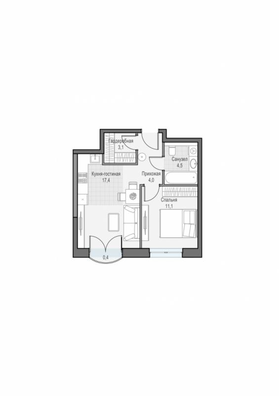 продам 1 к. квартиру в России в г Москве,  . ул. Академика Королёва, 21 цена 17 660 000 руб., фото №1