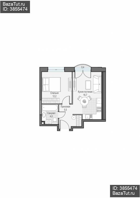 продам 1 к. квартиру в России в г Москве,  . ул. Академика Королёва, 21 цена 18 250 000 руб., фото №2