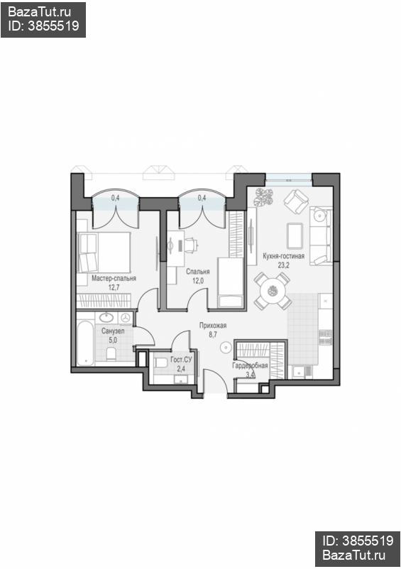продам 2 к. квартиру в России в г Москве,  . ул. Академика Королёва, 21 цена 33 800 000 руб., фото №2