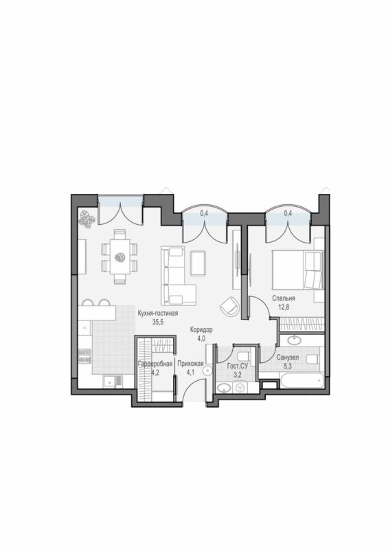 продам 2 к. квартиру в России в г Москве,  . ул. Академика Королёва, 21 цена 32 900 000 руб., фото №2