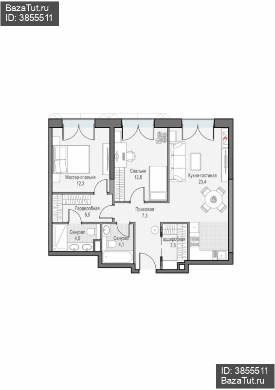 продам 2 к. квартиру в России в г Москве,  . ул. Академика Королёва, 21 цена 39 020 000 руб., фото №1