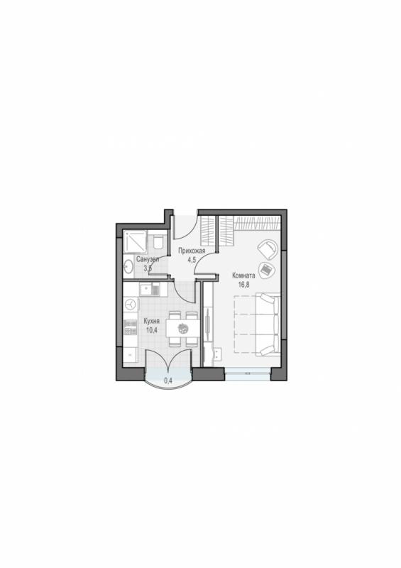 продам 1 к. квартиру в России в г Москве,  . ул. Академика Королёва, 21 цена 16 340 000 руб., фото №2