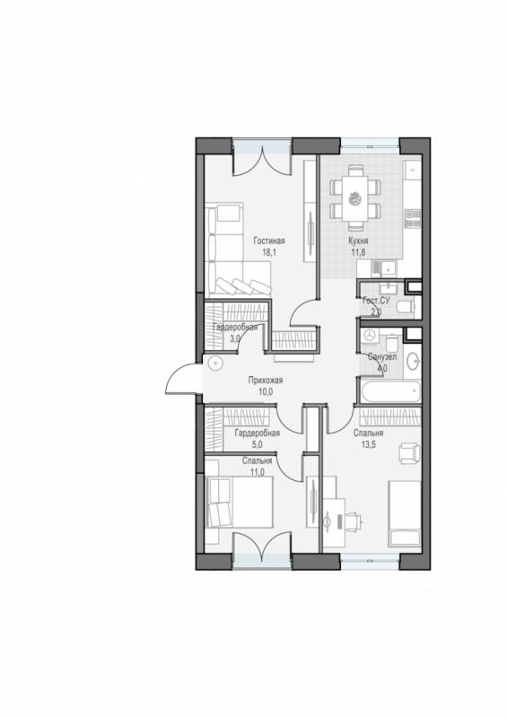 продам 4 к. квартиру в России в г Москве,  . ул. Академика Королёва, 21 цена 34 620 000 руб., фото №3
