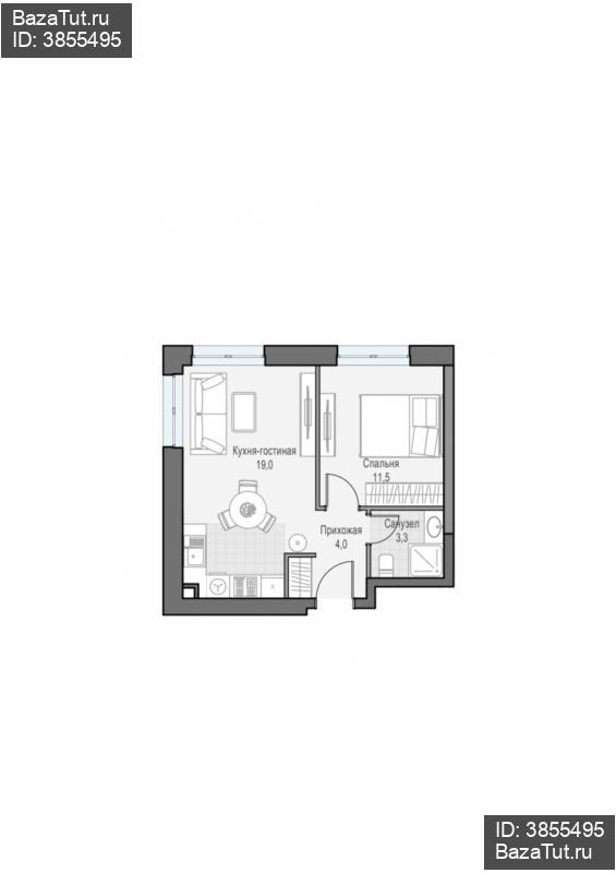 продам 1 к. квартиру в России в г Москве,  . ул. Академика Королёва, 21 цена 17 370 000 руб., фото №1