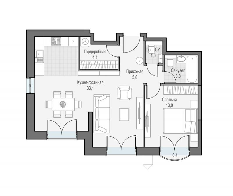 продам 2 к. квартиру в России в г Москве,  . ул. Академика Королёва, 21 цена 27 070 000 руб., фото №3