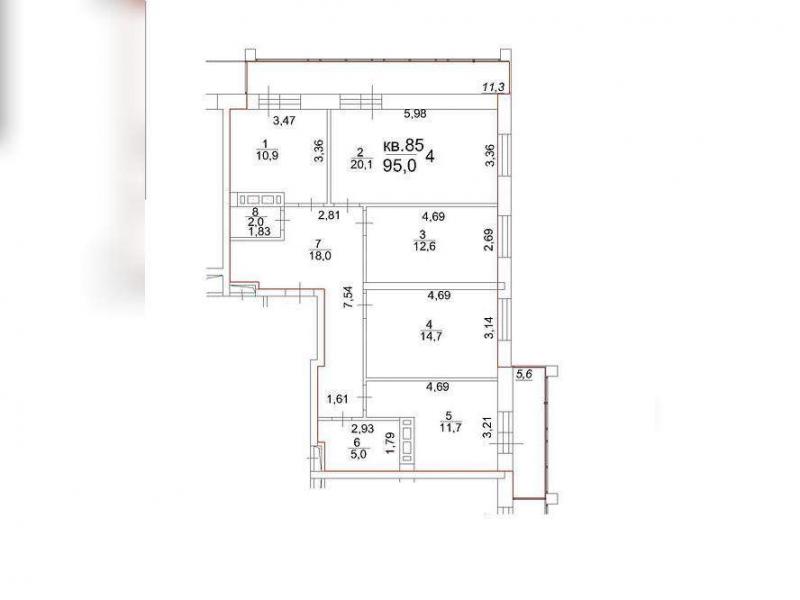 продам 4 к. квартиру в России в Томске, Московский тракт, д.107в цена 11 754 900 руб., фото №1