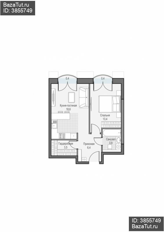 продам 1 к. квартиру в России в г Москве,  . ул. Академика Королёва, 21 цена 20 220 000 руб., фото №1