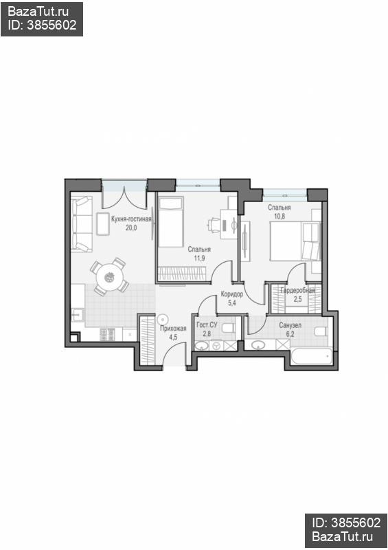 продам 2 к. квартиру в России в г Москве,  . ул. Академика Королёва, 21 цена 30 260 000 руб., фото №1