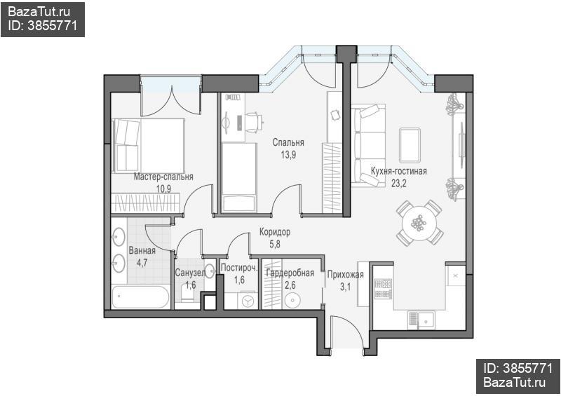 продам 2 к. квартиру в России в г Москве,  . ул. Академика Королёва, 21 цена 29 930 000 руб., фото №3