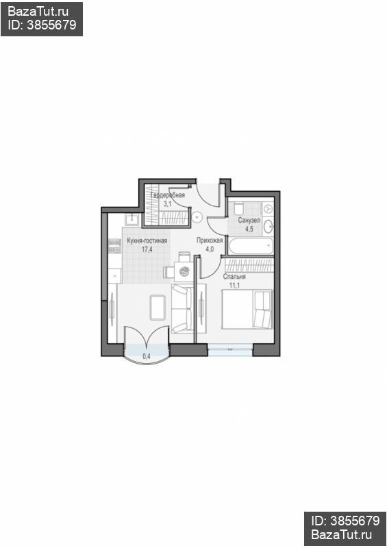 продам 1 к. квартиру в России в г Москве,  . ул. Академика Королёва, 21 цена 17 570 000 руб., фото №2