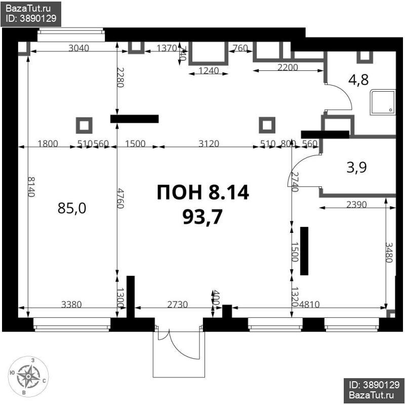 продам офис, 1 к. в России в Москве, Новомихайловское шоссе, д.1к2 цена 29 028 340 руб., фото №3