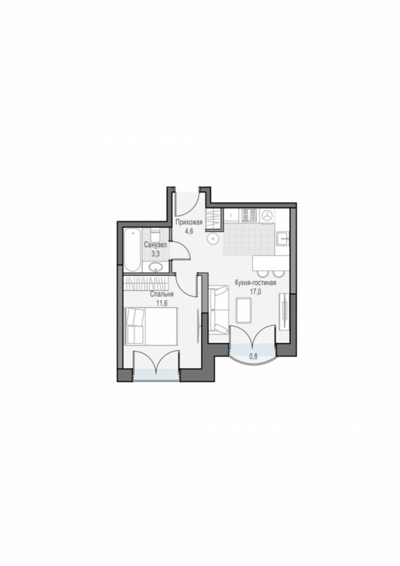 продам 1 к. квартиру в России в г Москве,  . ул. Академика Королёва, 21 цена 16 160 000 руб., фото №2