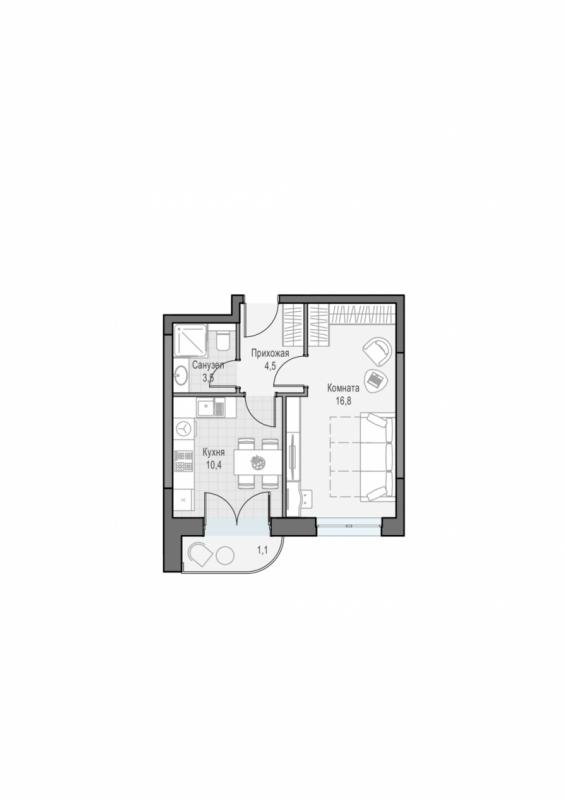 продам 1 к. квартиру в России в г Москве,  . ул. Академика Королёва, 21 цена 17 220 000 руб., фото №2