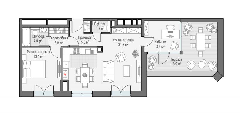 продам 3 к. квартиру в России в г Москве,  . ул. Академика Королёва, 21 цена 39 840 000 руб., фото №1