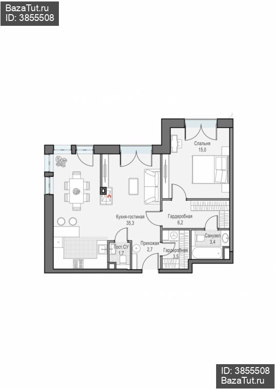 продам 2 к. квартиру в России в г Москве,  . ул. Академика Королёва, 21 цена 38 160 000 руб., фото №2