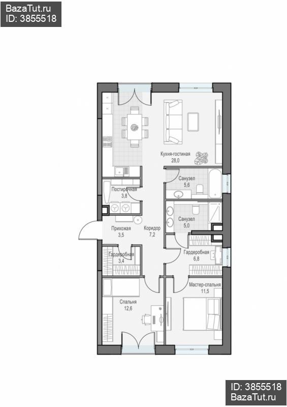 продам 3 к. квартиру в России в г Москве,  . ул. Академика Королёва, 21 цена 42 290 000 руб., фото №2