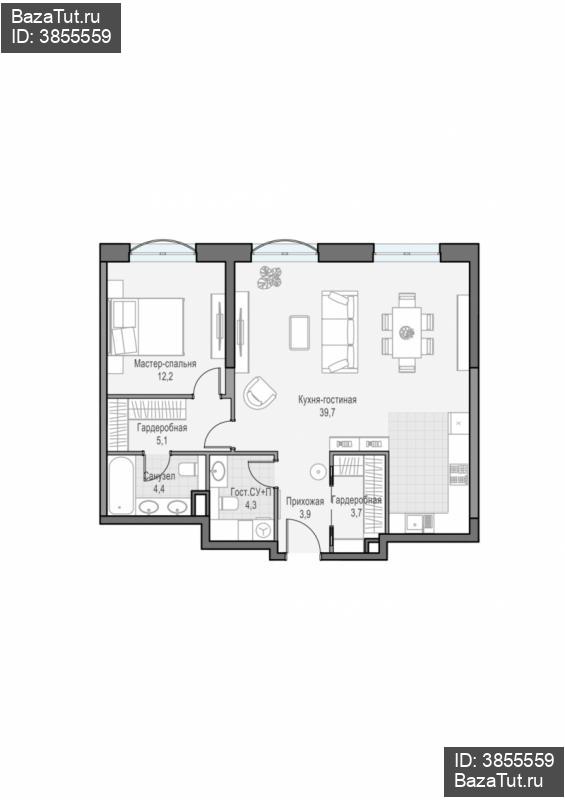 продам 2 к. квартиру в России в г Москве,  . ул. Академика Королёва, 21 цена 32 750 000 руб., фото №1