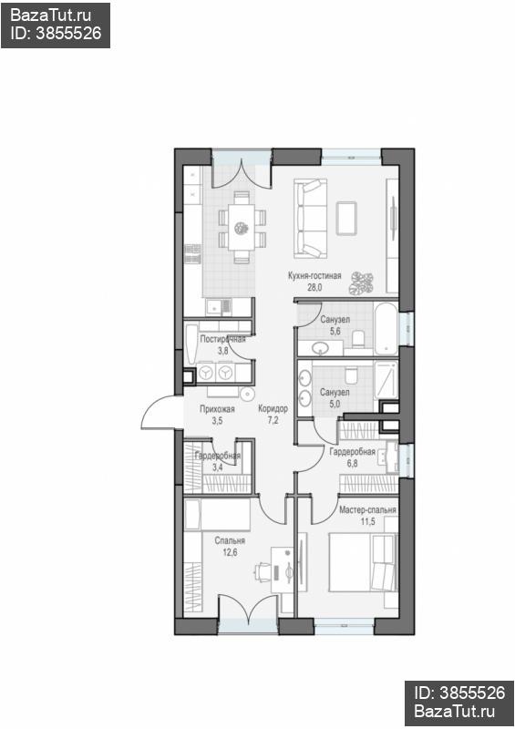 продам 3 к. квартиру в России в г Москве,  . ул. Академика Королёва, 21 цена 42 050 000 руб., фото №1