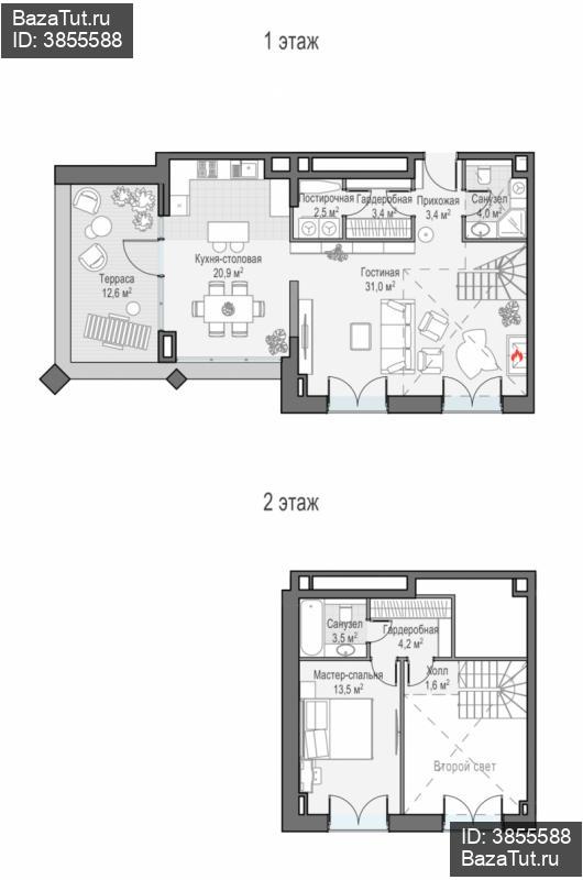 продам 2 к. квартиру в России в г Москве,  . ул. Академика Королёва, 21 цена 51 930 000 руб., фото №3