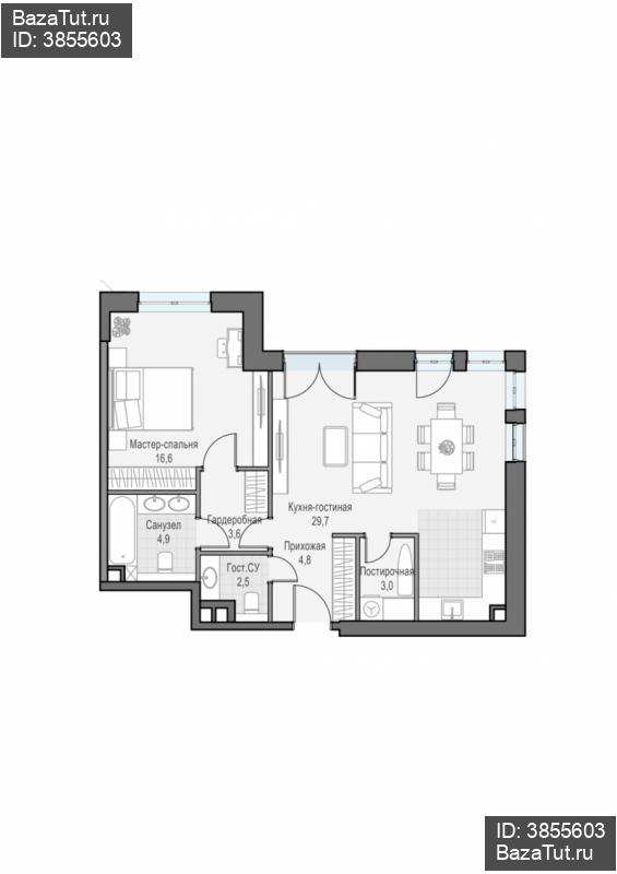 продам 2 к. квартиру в России в г Москве,  . ул. Академика Королёва, 21 цена 33 440 000 руб., фото №3
