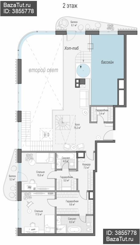 продам 3 к. квартиру в России в г Москве,  . Большой Толмачёвский пер., - цена 1 954 350 000 руб., фото №13