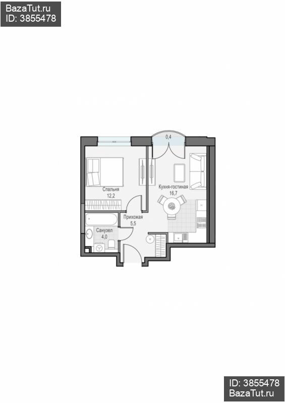 продам 1 к. квартиру в России в г Москве,  . ул. Академика Королёва, 21 цена 17 460 000 руб., фото №1