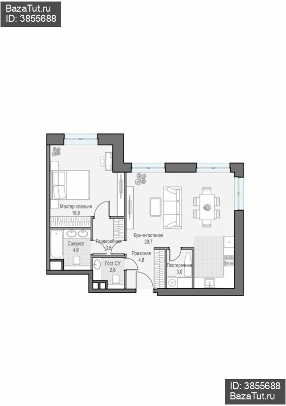 продам 2 к. квартиру в России в г Москве,  . ул. Академика Королёва, 21 цена 25 930 000 руб., фото №3