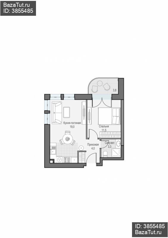 продам 1 к. квартиру в России в г Москве,  . ул. Академика Королёва, 21 цена 19 970 000 руб., фото №2