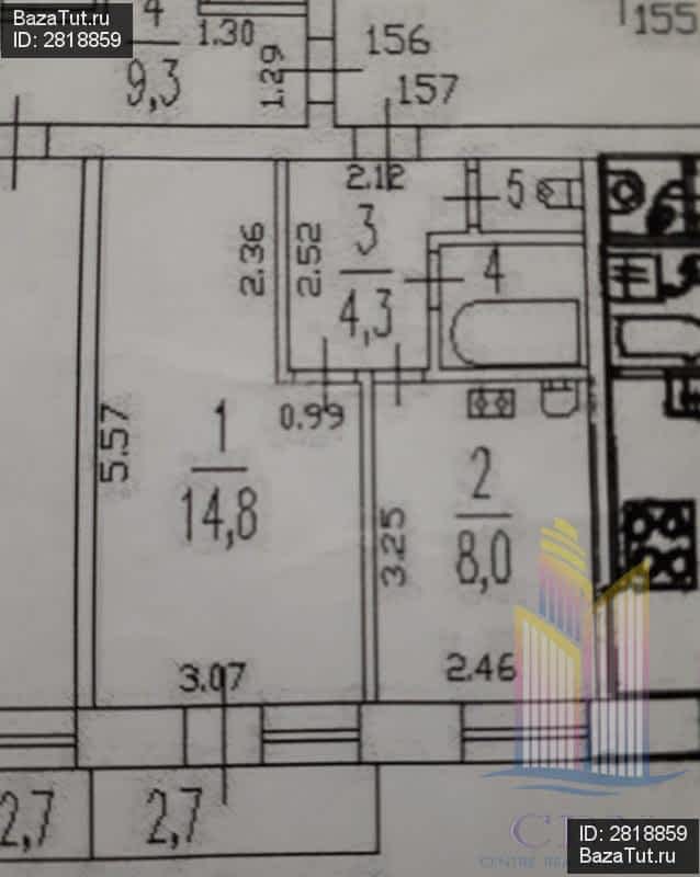 продам 1 к. квартиру в России в Санкт-Петербурге, Краснопутиловская улица, 109 цена 3 630 000 руб., фото №10