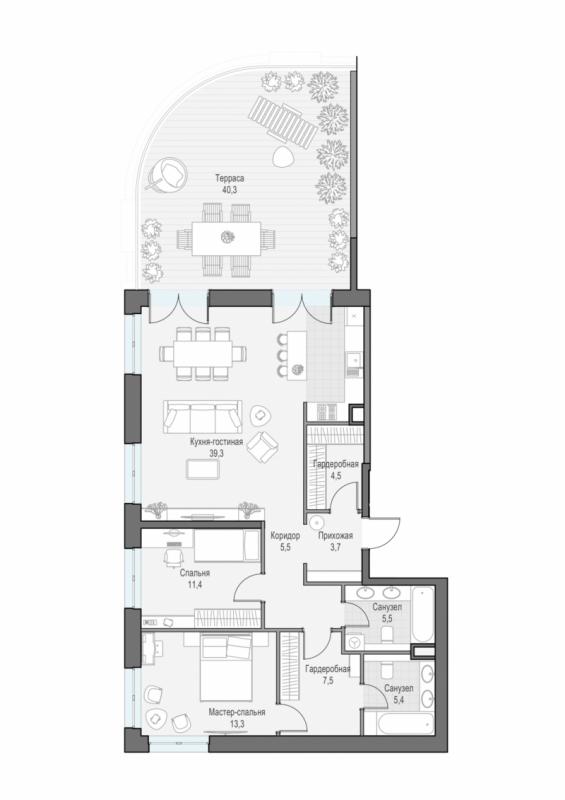 продам 3 к. квартиру в России в г Москве,  . ул. Академика Королёва, 21 цена 42 730 000 руб., фото №1