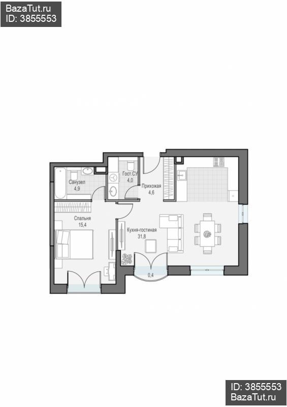 продам 2 к. квартиру в России в г Москве,  . ул. Академика Королёва, 21 цена 28 070 000 руб., фото №1