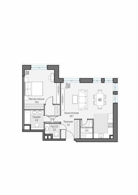 продам 2 к. квартиру в России в г Москве,  . ул. Академика Королёва, 21 цена 31 250 000 руб., фото №3