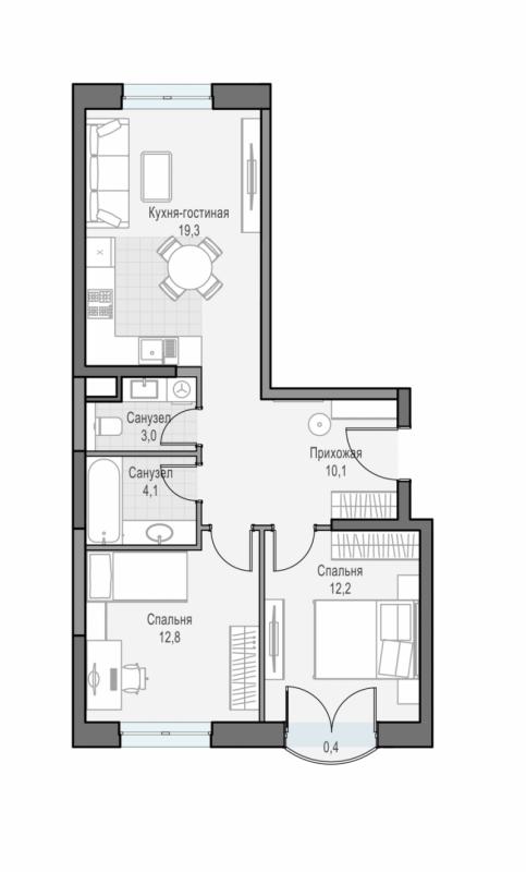 продам 2 к. квартиру в России в г Москве,  . ул. Академика Королёва, 21 цена 28 510 000 руб., фото №5