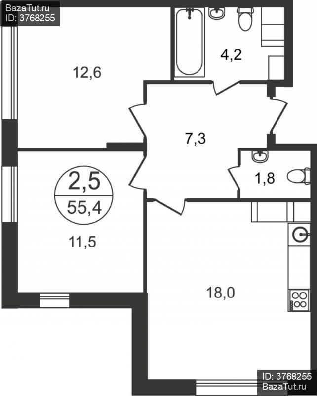 Купить 2 Комнатную Квартиру Метро Рассказовка