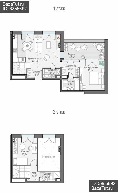 продам 2 к. квартиру в России в г Москве,  . ул. Академика Королёва, 21 цена 52 490 000 руб., фото №3