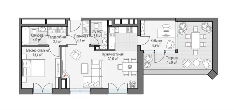 продам 3 к. квартиру в России в г Москве,  . ул. Академика Королёва, 21 цена 39 840 000 руб., фото №2