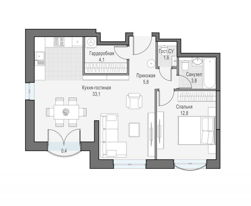 продам 2 к. квартиру в России в г Москве,  . ул. Академика Королёва, 21 цена 25 920 000 руб., фото №3