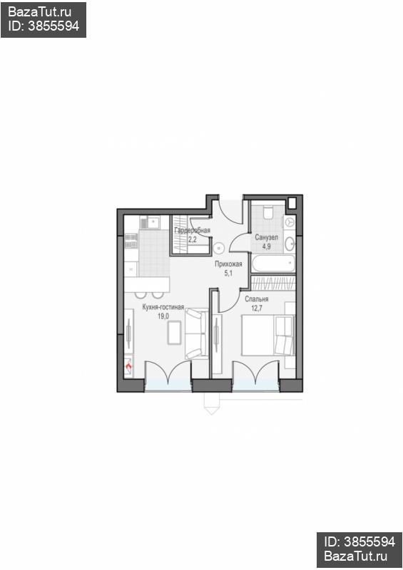 продам 1 к. квартиру в России в г Москве,  . ул. Академика Королёва, 21 цена 21 280 000 руб., фото №2