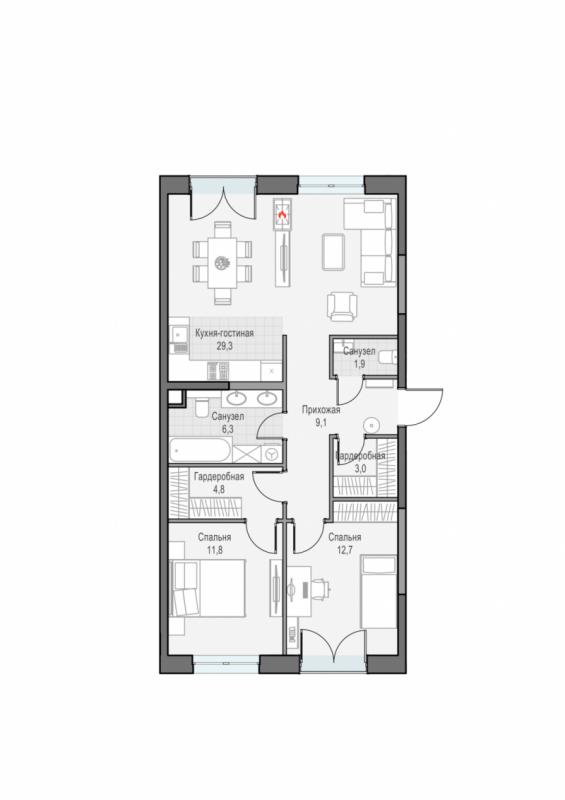 продам 3 к. квартиру в России в г Москве,  . ул. Академика Королёва, 21 цена 37 010 000 руб., фото №1