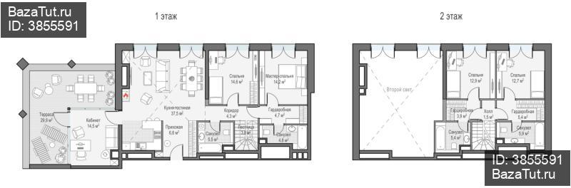 продам 4 к. квартиру в России в г Москве,  . ул. Академика Королёва, 21 цена 98 490 000 руб., фото №4