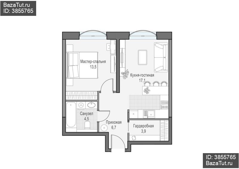 продам 1 к. квартиру в России в г Москве,  . ул. Академика Королёва, 21 цена 21 730 000 руб., фото №1