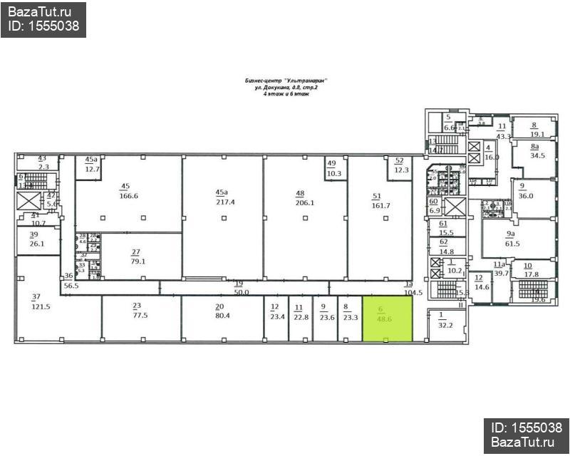 сдам офис,  к. в России в Москве, Докукина улица, д.8стр2 цена 109 350 руб./месяц, фото №3