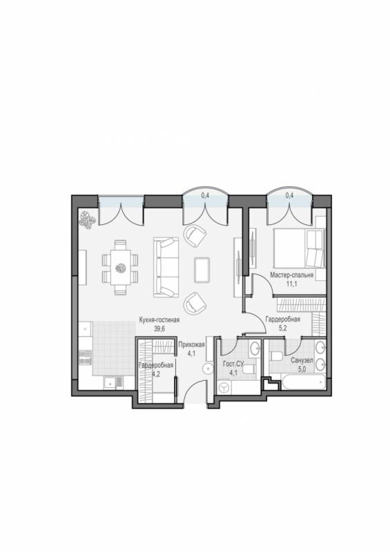 продам 2 к. квартиру в России в г Москве,  . ул. Академика Королёва, 21 цена 33 120 000 руб., фото №2